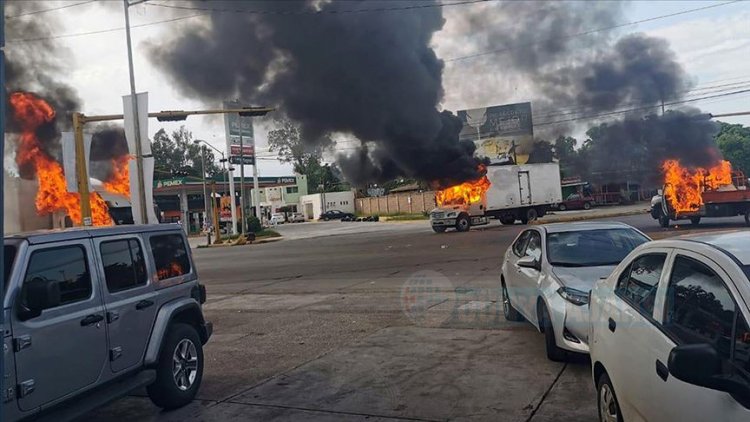 Çete üyeleri Culiacan kentini savaş alanına çevirdi