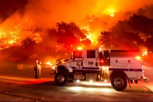 California'nın güneyindeki orman yangını korkutuyor