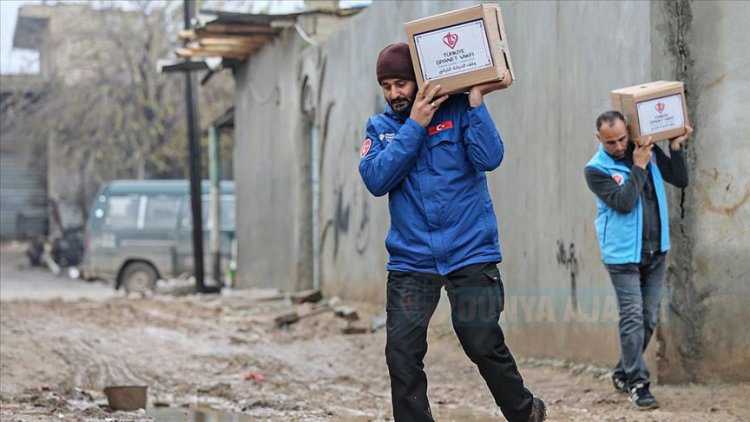 TDV'den Suriye'de terörden temizlenen bölgelerdeki ihtiyaç sahiplerine yardım