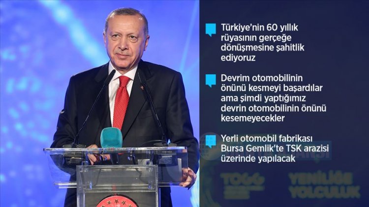 Cumhurbaşkanı Erdoğan: İlk ön siparişi buradan veriyorum