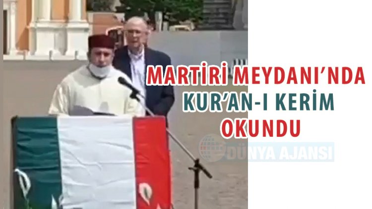 Martiri Meydanı’nda koronavirüse karşı Kur’an-ı Kerim okundu