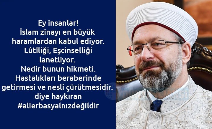 Diyanet İşleri Başkanı Erbaş'a destekler çığ gibi büyüyor