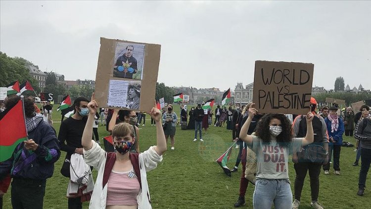 Hollanda’da İsrail'in ilhak planı protesto edildi