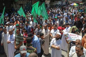 İsrail'in 'ilhak' planı Gazze'de binlerce kişi protesto etti