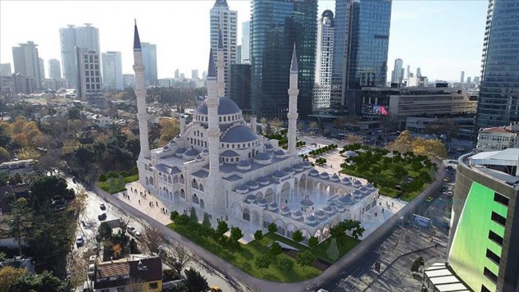 Başkan Erdoğan Levent Camii'nin temelini attı 