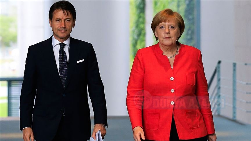 Merkel ve Conte'den AB'ye iç pazar çağrısı