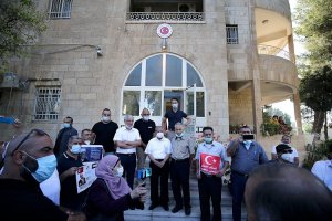 Kudüs Türk Başkonsolosluğun'da Filistinlilerden Ayasofya'ya destek ziyareti