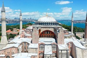 Ayasofya Camii'nin halılarına Gaziantep talip