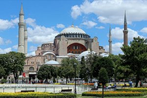 Ayasofya Camii'ne Endonezya Müslüman Gazeteciler Birliği'nden tebrik