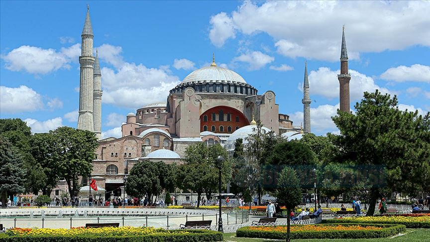 Ayasofya Camii'ne Endonezya Müslüman Gazeteciler Birliği'nden tebrik