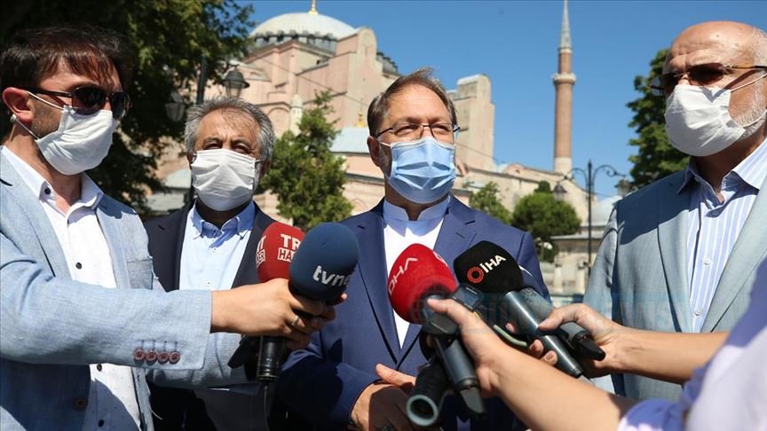 Diyanet İşleri Başkanı Erbaş: Ayasofya Camii'nde sosyal mesafe kuralları uygulanacak