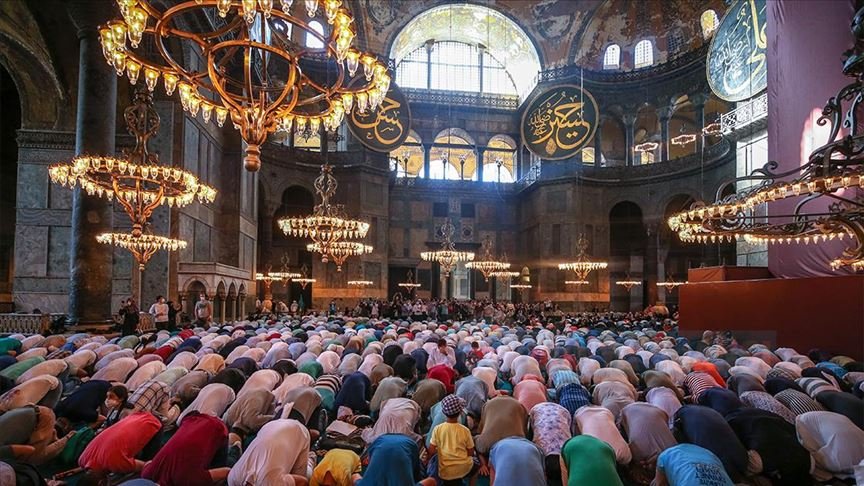 Ayasofya-i Kebir Cami-i Şerifi'nde ikindi namazı kılındı