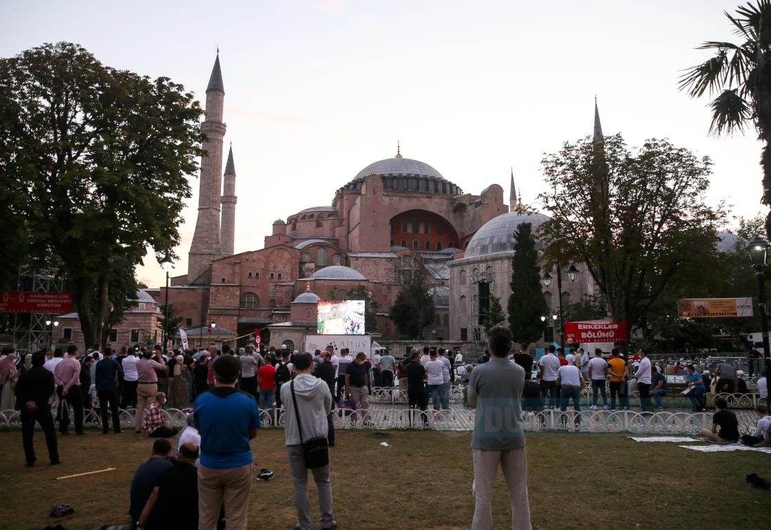 Ayasofya-i Kebir Cami-i Şerifi'ne Kurban Bayramı'nın son gününde de ilgi sürüyor