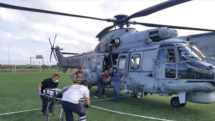 Hava Kuvvetleri Komutanlığından Giresun'daki arama kurtarma faaliyetlerine destek