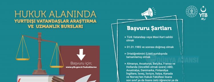 YTB Yurt dışında hukuk eğitimi alan gençleri burslandırıyor