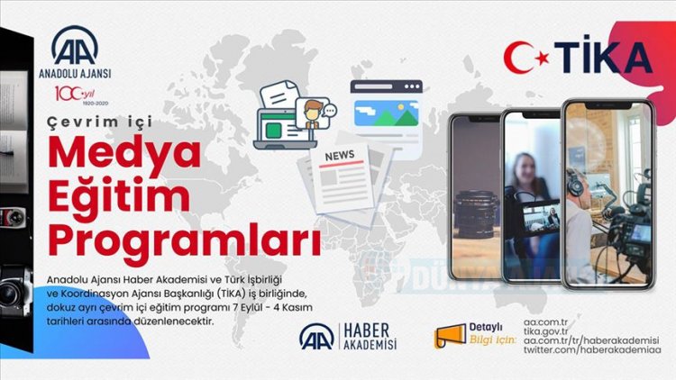 AA ve TİKA iş birliğinde online medya eğitimi