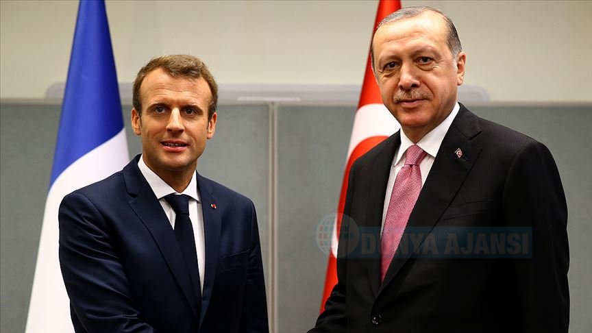 Cumhurbaşkanı Erdoğan Fransa Cumhurbaşkanı Macron ile telefonda görüştü