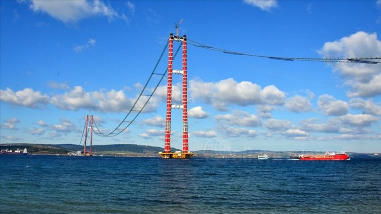 1915 Çanakkale Köprüsü'nde 'kedi yolu' çalışmaları tamamlandı