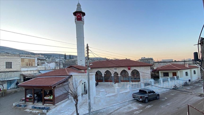 Afrin'deki Ömer Bin Hattab Camii ve Nebi Huri Türbesi restore edildi