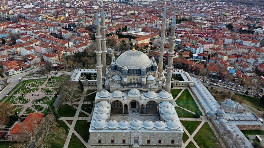 Mimar Sinan'ın 'şaheseri' Selimiye salgın sürecinde de ilgi gördü