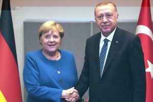 Cumhurbaşkanı Erdoğan, Almanya Başbakanı Merkel ile görüştü