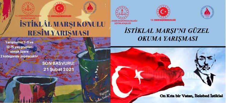 Essen'de “İstiklâl Marşı Güzel Okuma” ve “İstiklâl Marşı