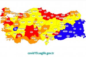 Sağlık Bakanı Koca Virüs risk haritasını paylaştı