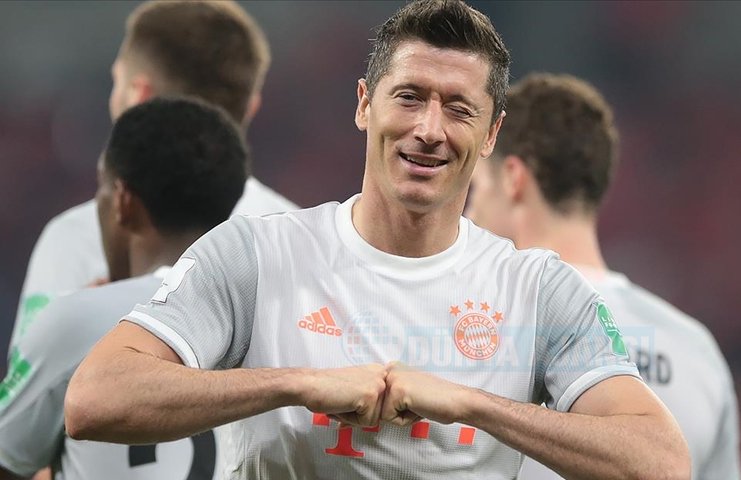 Bayern Münihli Lewandowski Avrupa'nın en golcü futbolcu