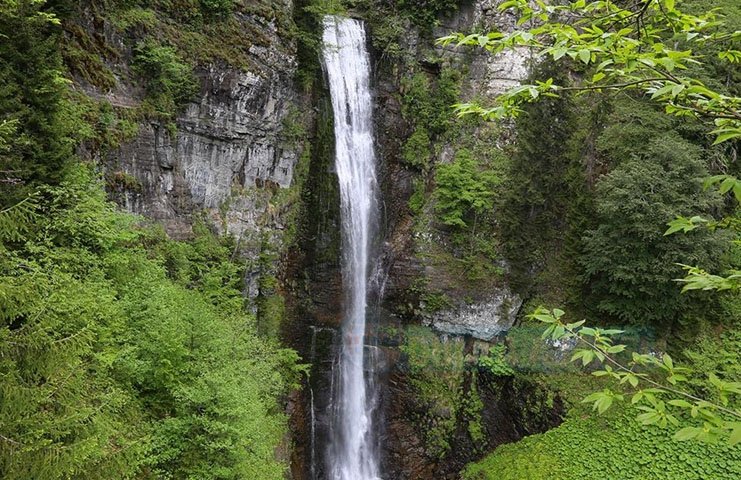 Artvin'in Camili Havzası'ndaki doğa harikası Maral Şelalesi 