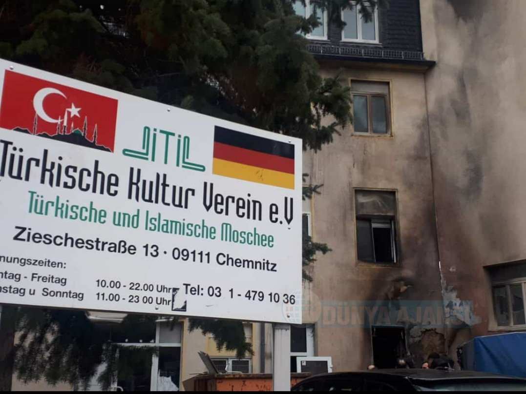 Almanya’nın Chemnitz kentinde DİTİB’ bağlı Fatih Camii’nde kundaklama şüphesi