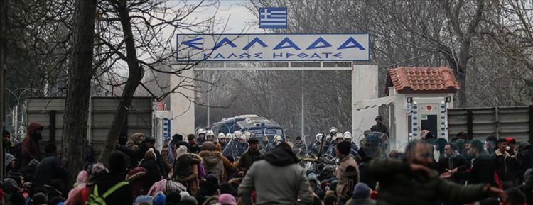 Yunanistan'dan Kastanya sınır kapısında göçmenleri görünce panikleri