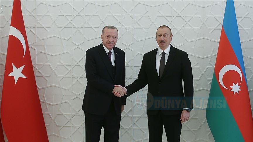 Aliyev'den Erdoğan'a teşekkür