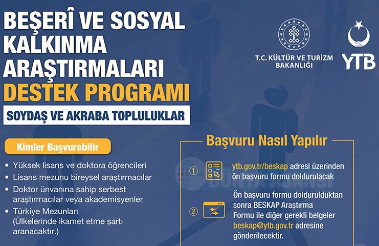 YTB'den kardeş topluluklara yönelik bilimsel çalışmalara destek