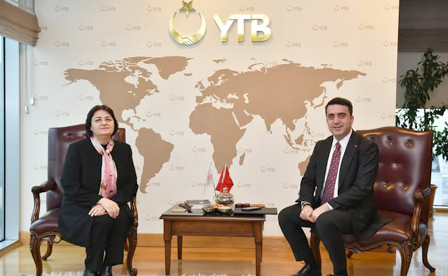 Dr. Sadık Ahmet'in eşi Işık Sadıkahmet’ten YTB’ye vefa ziyareti