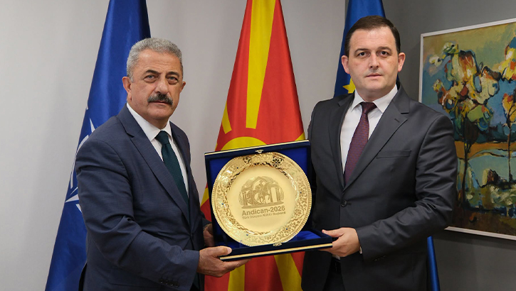 Bakanı Zeynula, TÜRKSOY Genel Sekreter Sait Yusuf’u makamında kabul etti