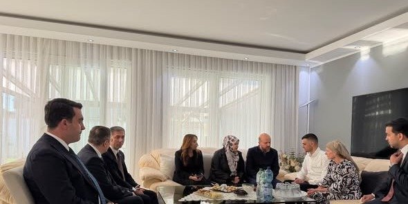Necmeddin Bilal Erdoğan, Almanya'da UID liderinin ailesini ziyaret etti