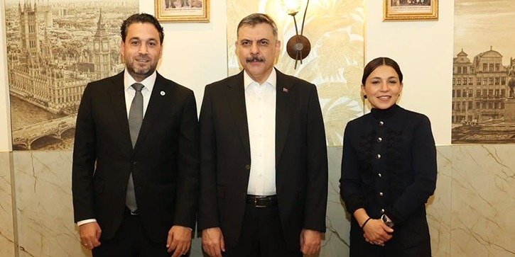 İçişleri Bakanı Çiftçi, Rotterdam'da UID Genel Başkanı Aslan ile bir araya geldi
